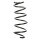 Suspension spring set front coil spring 375mm SPIDAN for OPEL ASTRA H