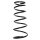 Suspension spring set rear coil spring 370mm SPIDAN for MAZDA 323 F