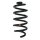 Fahrwerksfeder-Set hinten Schraubenfeder 259mm SPIDAN für RENAULT CAPTUR I
