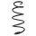 Suspension spring set front coil spring 352mm SPIDAN for FIAT 500L 351