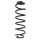 Fahrwerksfeder-Set hinten Schraubenfeder 348mm SPIDAN für SKODA OCTAVIA III