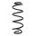 Suspension spring set rear coil spring 297mm SPIDAN for SWIFT III