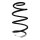 Suspension spring set front coil spring 342mm SPIDAN for RENAULT KANGOO