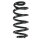 Fahrwerksfeder-Set hinten Schraubenfeder 297mm SPIDAN für AUDI A6 C6