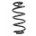 Suspension spring set front coil spring 324mm SPIDAN for AUDI A4 Allroad