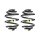 Fahrwerksfeder-Set hinten Schraubenfeder 240mm SPIDAN für FORD GALAXY I