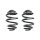 Suspension spring set Replacement Fit SPIDAN for FORD GALAXY I