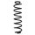 Suspension spring set rear coil spring 400mm SPIDAN for AUDI Q2 GAB