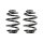 Suspension spring set rear coil spring 224mm SPIDAN for BMW 3 Compact