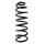 Suspension spring set rear coil spring 401mm SPIDAN for CITROËN JUMPY I