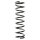 Suspension spring set rear coil spring 376mm SPIDAN for FORD FOCUS I