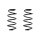 Fahrwerksfeder-Set vorne Schraubenfeder 330mm SPIDAN für AUDI A3 (8P1)