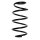 Suspension spring set front coil spring 330mm SPIDAN for AUDI A3 8P1