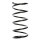 Suspension spring set front coil spring 351mm SPIDAN for CITROËN BERLINGO