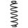 Suspension spring set rear coil spring 339mm SPIDAN for AUDI Q2 GAB