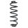 Suspension spring set rear coil spring 326mm SPIDAN for VW PASSAT B6
