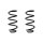 Fahrwerksfeder-Set vorne Schraubenfeder 283mm SPIDAN für AUDI A4 B9