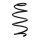 Suspension spring set front coil spring 317mm SPIDAN for OPEL ASTRA K