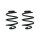 Fahrwerksfeder-Set hinten Schraubenfeder 188mm SPIDAN für RENAULT WIND (E4M_)