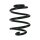Suspension spring set rear coil spring 188mm SPIDAN for RENAULT WIND E4M