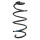 Suspension spring set front coil spring 345mm SPIDAN for SEAT TOLEDO IV