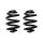 Fahrwerksfeder-Set hinten Schraubenfeder 252mm SPIDAN für VW TRANSPORTER T6