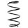 Suspension spring set front coil spring 325mm SPIDAN for BMW 5 E60