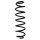 Suspension spring set rear coil spring 374mm SPIDAN for VW T ROC A11