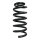 Suspension spring set rear coil spring 293mm SPIDAN for OPEL INSIGNIA A