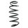 Suspension spring set front coil spring 353mm SPIDAN for OPEL MOKKA