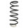Suspension spring set front coil spring 374mm SPIDAN for PEUGEOT 407 6D