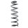 Fahrwerksfeder-Set hinten Schraubenfeder 351mm SPIDAN für RENAULT MEGANE III