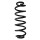 Suspension spring set rear coil spring 361mm SPIDAN for SKODA SUPERB III