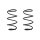 Fahrwerksfeder-Set vorne Schraubenfeder 322mm SPIDAN für MERCEDES SLK (R171)