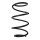 Suspension spring set front coil spring 322mm SPIDAN for MERCEDES SLK R171