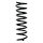 Suspension spring set rear coil spring 341mm SPIDAN for DACIA LOGAN LS