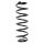 Suspension spring set rear coil spring 329mm SPIDAN for AUDI TT Roadster