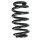 Suspension spring set front coil spring 270mm SPIDAN for AUDI A4 B7