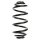 Suspension spring set rear coil spring 326mm SPIDAN for OPEL VECTRA C