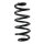 Fahrwerksfeder-Set hinten Schraubenfeder 301mm SPIDAN für NISSAN QASHQAI II