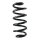 Suspension spring set rear coil spring 301mm SPIDAN for NISSAN QASHQAI II