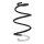 Suspension spring set front coil spring 333mm SPIDAN for RENAULT ZOE BFM