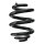 Suspension spring set rear coil spring 250mm SPIDAN for VW MULTIVAN T5