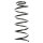 Suspension spring set front coil spring 449mm SPIDAN for MERCEDES V CLASS 638/2