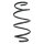 Suspension spring set front coil spring 314mm SPIDAN for SKODA OCTAVIA III