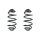 Fahrwerksfeder-Set hinten Schraubenfeder 366mm SPIDAN für RENAULT KANGOO BE