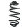 Fahrwerksfeder-Set hinten Schraubenfeder 366mm SPIDAN für RENAULT KANGOO BE