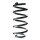 Fahrwerksfeder-Set hinten Schraubenfeder 260mm SPIDAN für AUDI TT (8J3)