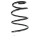 Suspension spring set front coil spring 346mm SPIDAN for RENAULT MEGANE