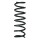Suspension spring set rear coil spring 348mm SPIDAN for MAZDA 5 CW